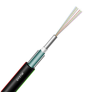 GYXTW 8 12 16 Core Armored Fiber Optic Cable Types Direct Burial Cable