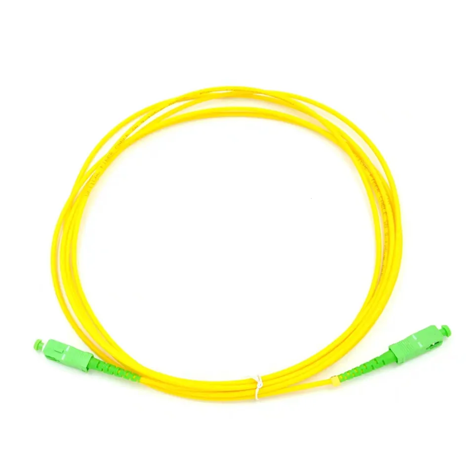High Quality Sc/APC to Sc/APC Fiber Optic Patch Cord with Sm Simplex PVC for Fiber Patchcord
