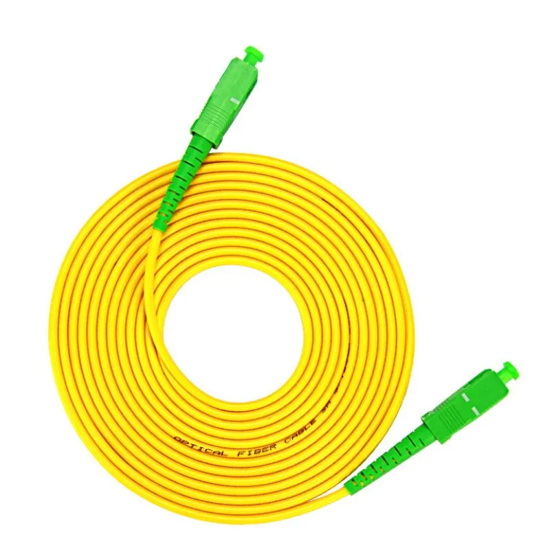 High Quality Sc/APC to Sc/APC Fiber Optic Patch Cord with Sm Simplex PVC for Fiber Patchcord