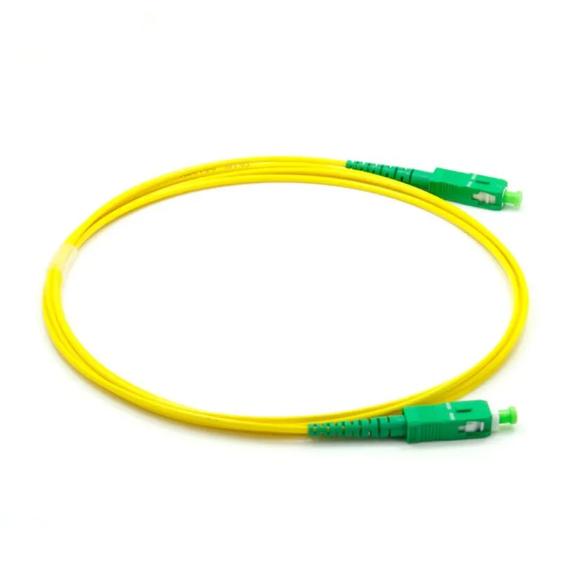 High Quality Sc/APC to Sc/APC Fiber Optic Patch Cord with Sm Simplex PVC for Fiber Patchcord