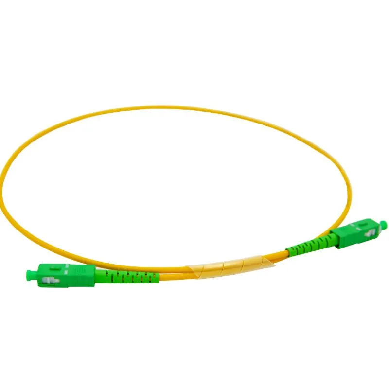 High Quality Sc/APC to Sc/APC Fiber Optic Patch Cord with Sm Simplex PVC for Fiber Patchcord