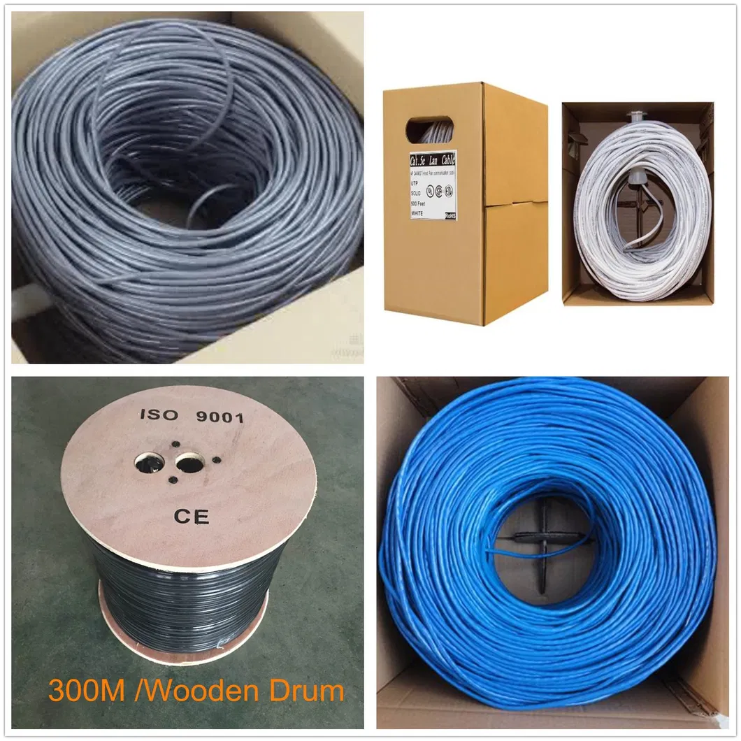 Hot Sell Factory OEM Cat5e CAT6 UTP FTP SFTP Patch Cord 23 24 25 AWG LAN CCA Copper Cable