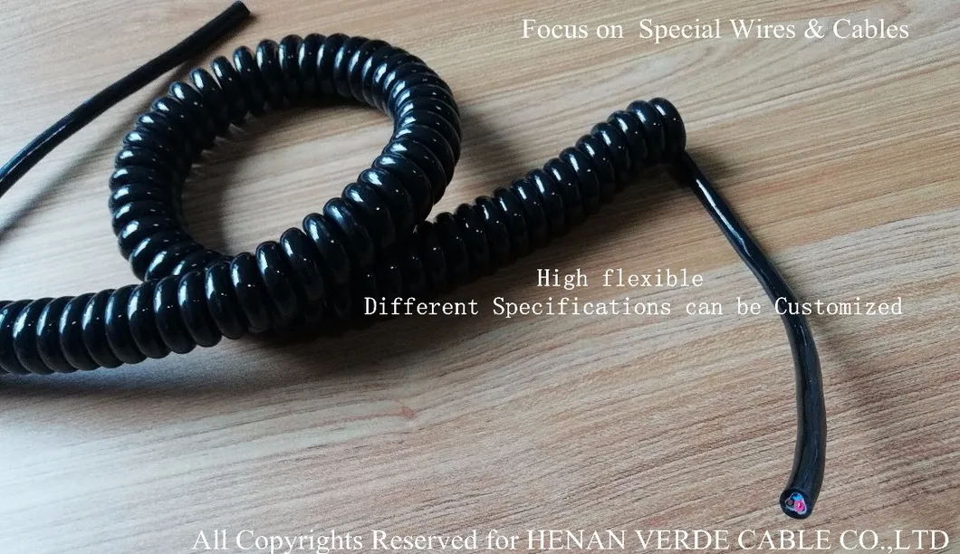 Industry Control Cables Special PUR Cables Coil Spiral Telephone Cable
