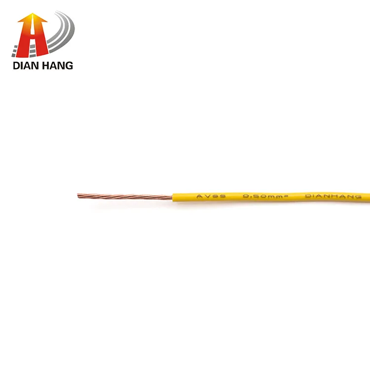 Japan AV 0.5mm Square Low Voltage Flexible Automotive Wire Jaso Standard for Car Automobile PVC Copper Insulated Thinned Control Wire