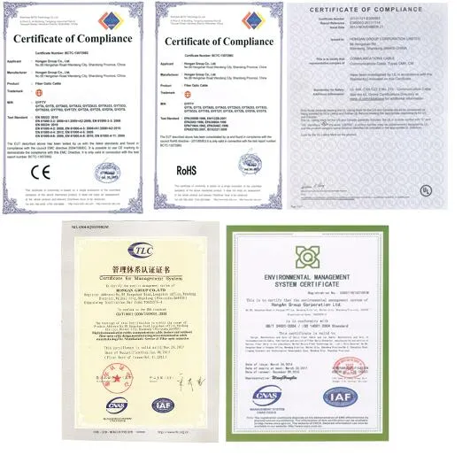 Layer Stranded Fiber Optic Cable with FRP Strength Member