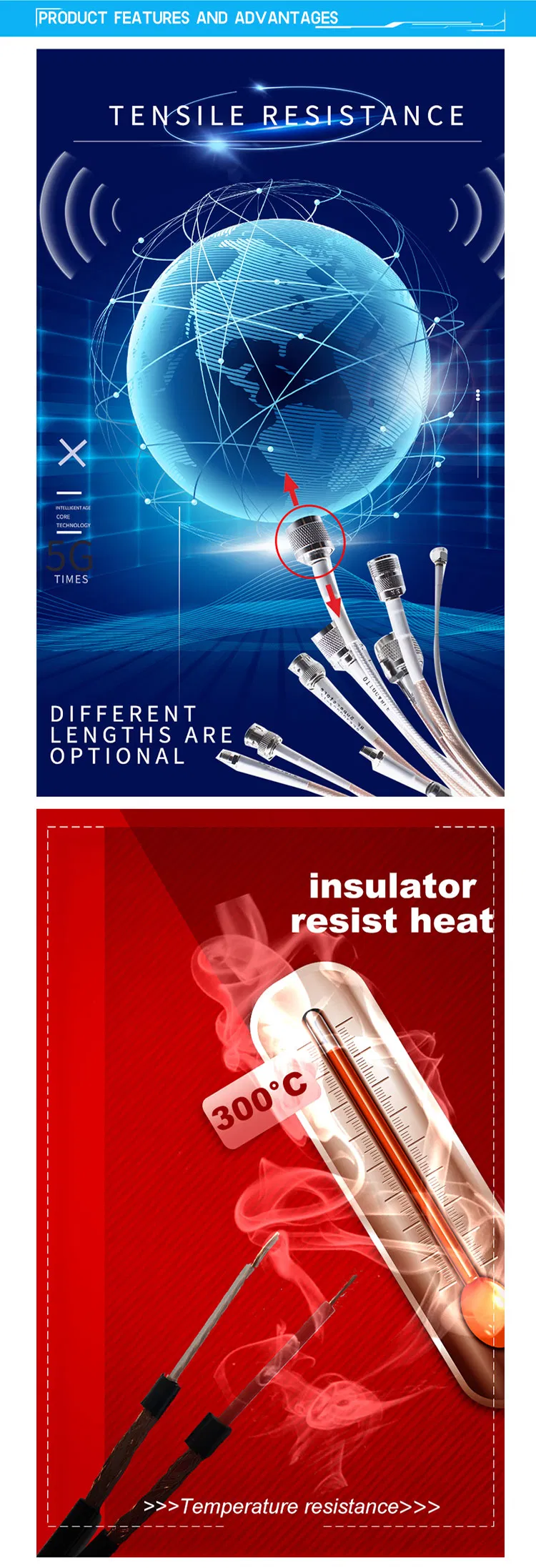 Low Loss Coax Cable 3D-FB with N/SMA/TNC Connectors