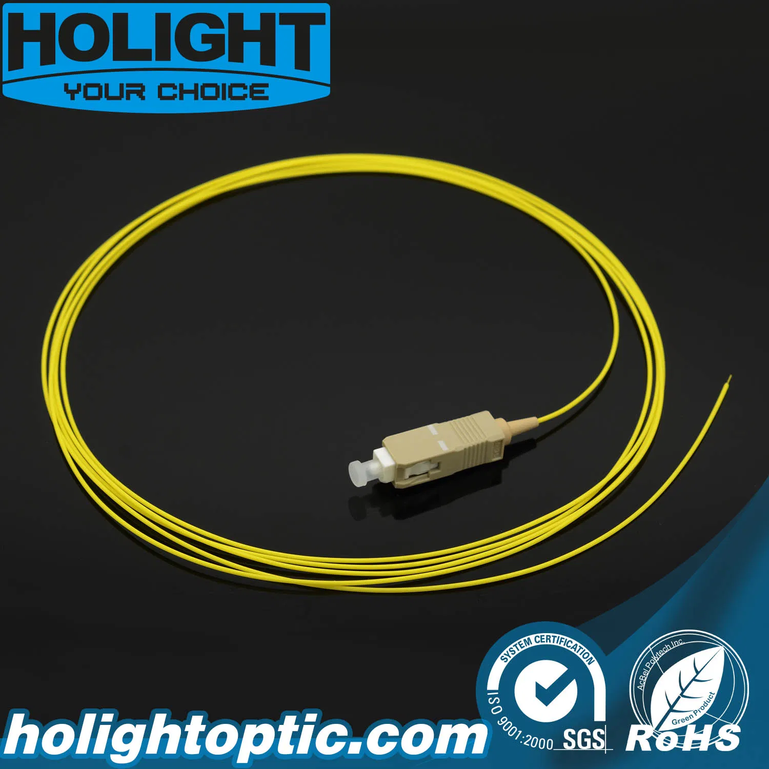 LSZH/Ofnp mm Fiber SC/PC Pigtail for Wide Area Networks (WANs)