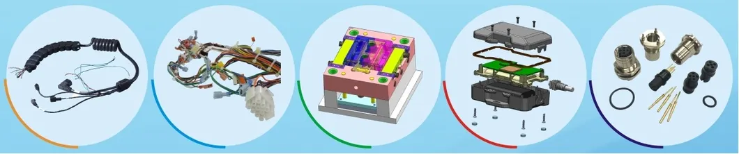 Lumberg 3515 Rast 2.5mm Power Connector with 2.54mm IDC Flat Cable Assembly for PCB Wireharness Manufacturer with Whma/Ipc620