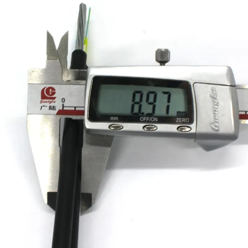 Manufacturing GYTC8S Stranded Steel Wire Underground Single Modo Outdoor Fiber Cable