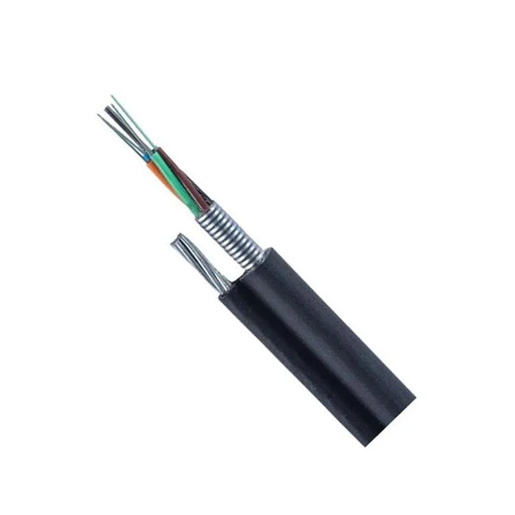 Manufacturing GYTC8S Stranded Steel Wire Underground Single Modo Outdoor Fiber Cable