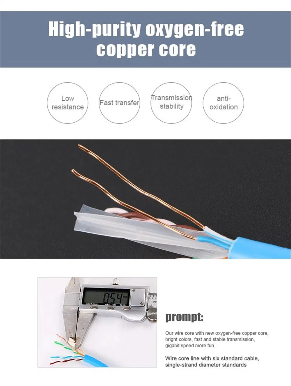 OEM/ODM 305m Copper Telecommunication Cabo De Rede AMP Patch Cord UTP Cat5 5e 6 RG6 7 8 LAN Ethernet Cable Communication Cables