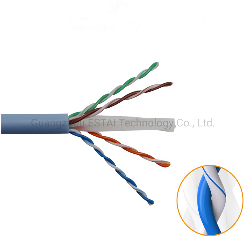 OEM/ODM 305m Copper Telecommunication Cabo De Rede AMP Patch Cord UTP Cat5 5e 6 RG6 7 8 LAN Ethernet Cable Communication Cables