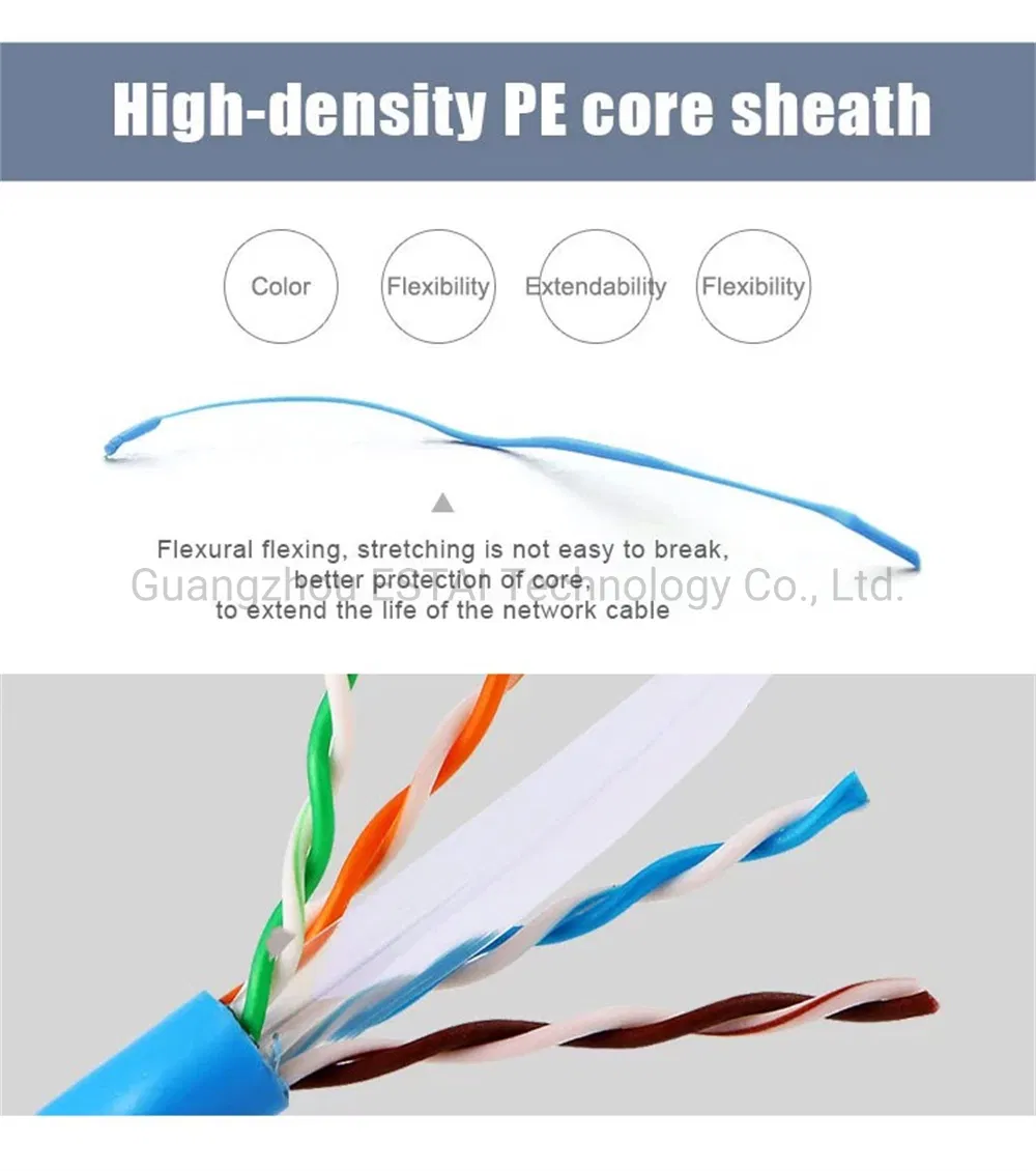 OEM/ODM 305m Copper Telecommunication Cabo De Rede AMP Patch Cord UTP Cat5 5e 6 RG6 7 8 LAN Ethernet Cable Communication Cables