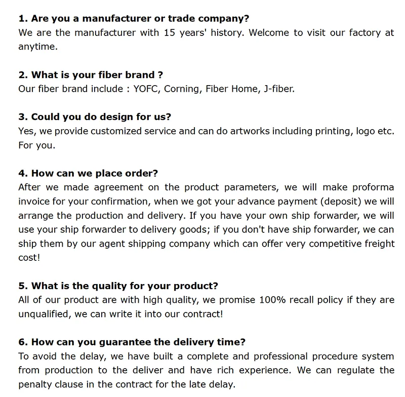 Outdoor MPO Connector Odva MPO Fiber Optic Patchcord Cable IP68 Waterproof Jumper Armored Patch Cord