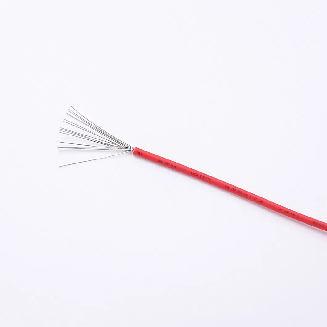 PVC Coated 22AWG Solid Insulated Wire UL1007 Single Core Copper PVC Wire Round Flexible Custom Electric Awn Wire