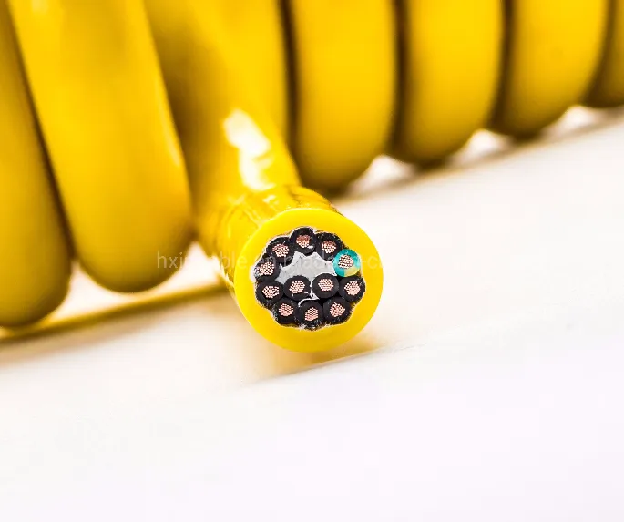 PVC/PUR/TPU/Tpee Spiral Cable Wire Curly Coiled Cable