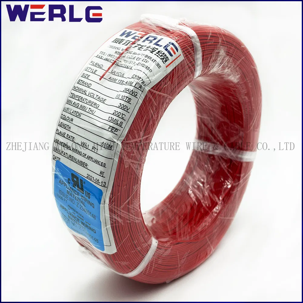 PVC UL 1015 600V 105c Brown Insulated Tinned Copper Versatile Electric Wire