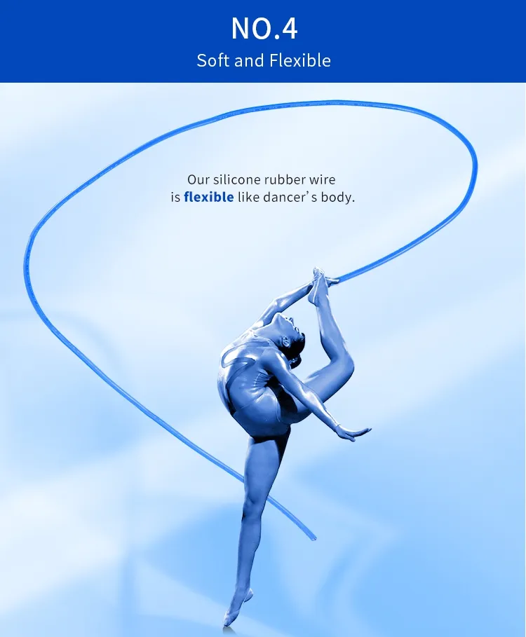 Round Silicone Braid Copper Wire 3074