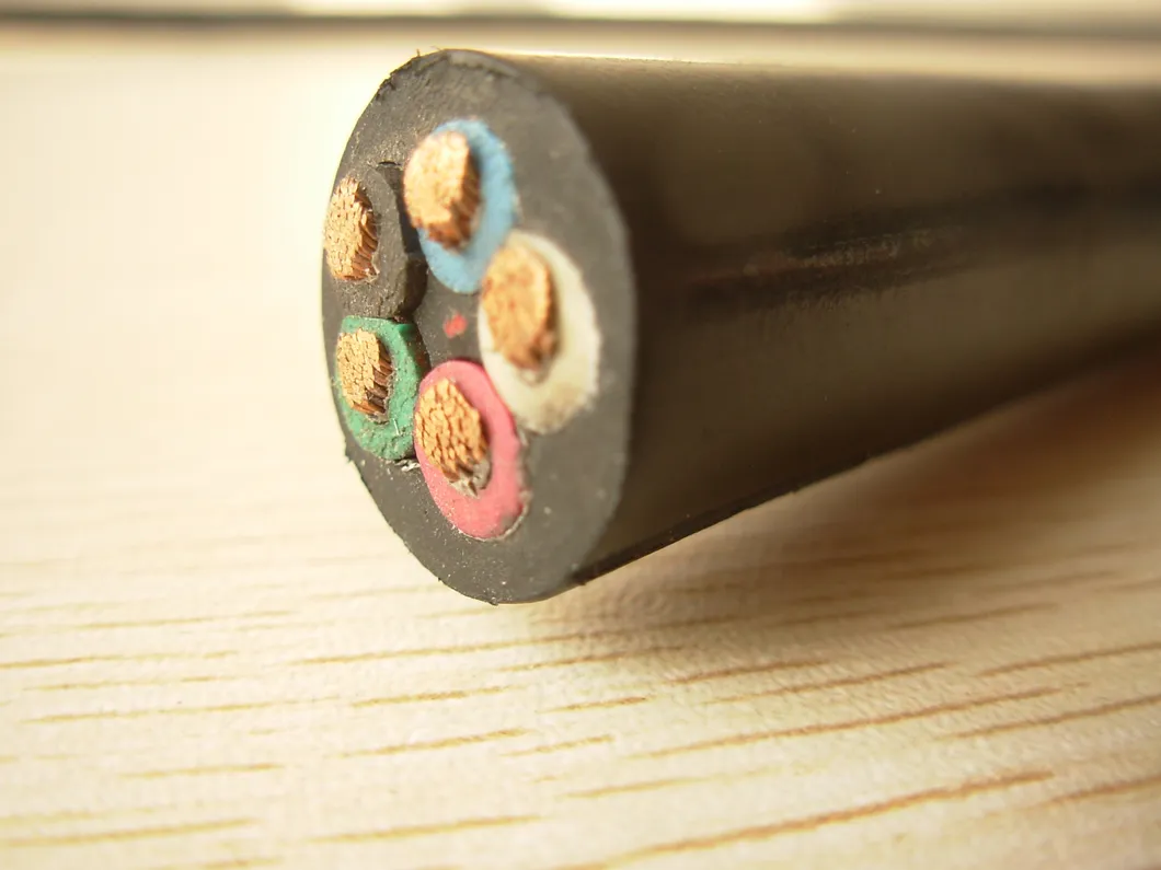 Rubber Insulated Flexible Cable H05RN-F H07RN-F 3X25mm2 Rubber Cable