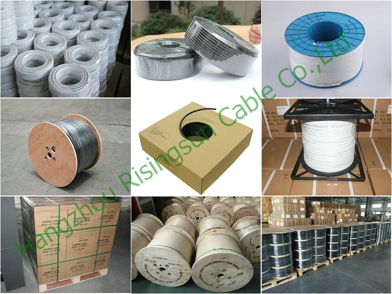 Sat602 Cavo Antenna TV Terrestre Sat PVC Blanco 100m