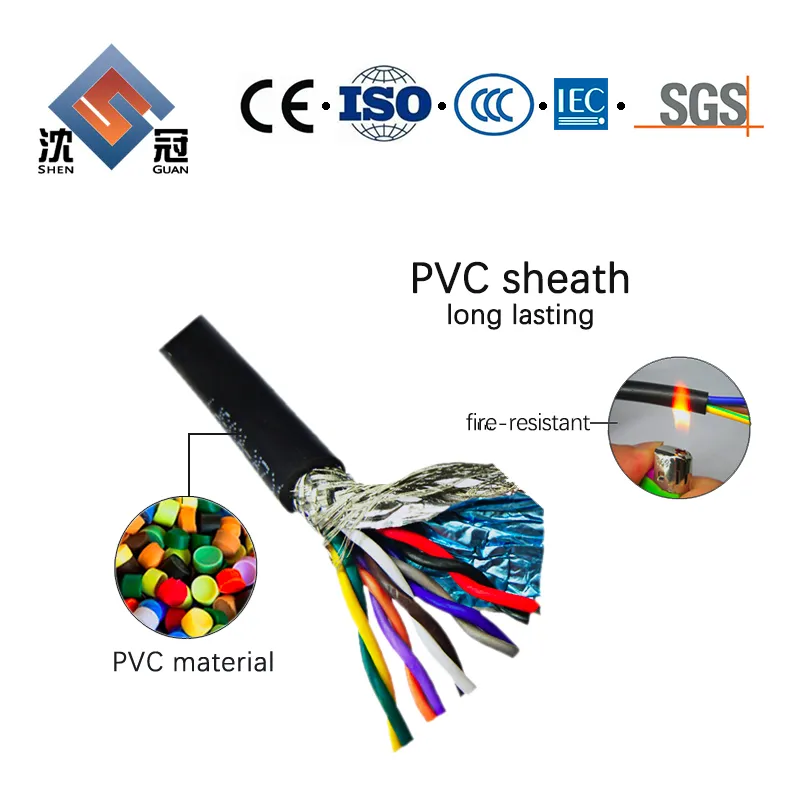 Shenguan 8 Core Speaker Cableamp Audiophile Aux Signal Transparent Sheath Audio Speaker Signal Cable Cable Armoured Cable