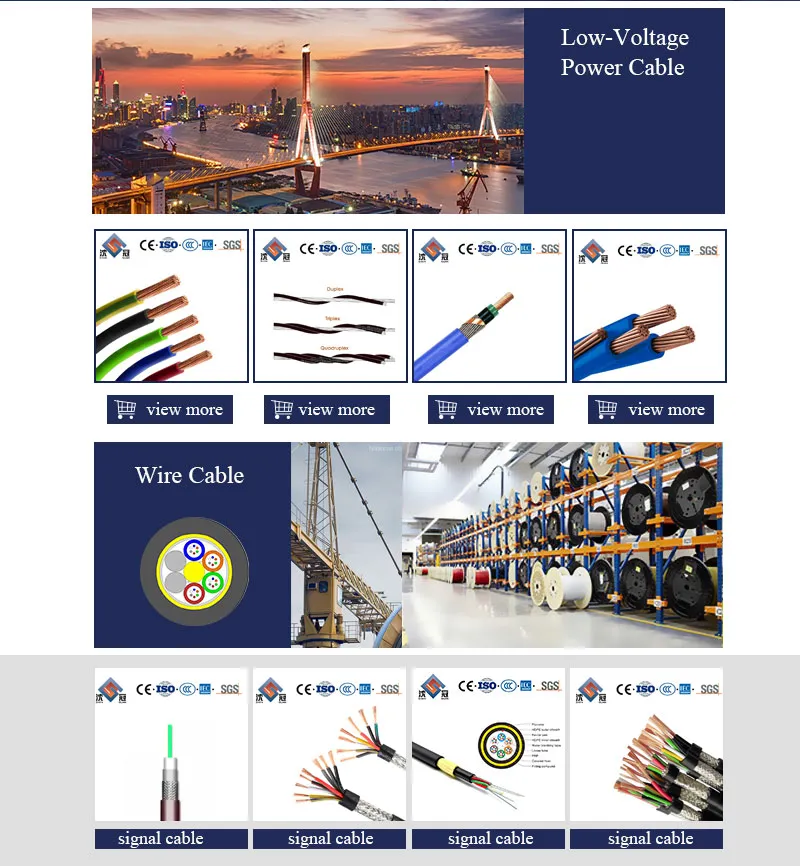 Shenguan Manufacture VV Copper Single Core Cable 1kv PVC Insulation PVC Sheath Electrical Power Cable Electrical Cable Electric Cable Wire Cable Control Cable