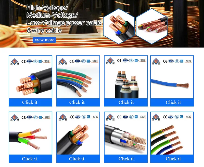 Shenguan The Rated Voltage up to and Including 450/750V PVC Insulated Cables Armoured Cable Halogen-Free Low Voltage Cable Power Cable