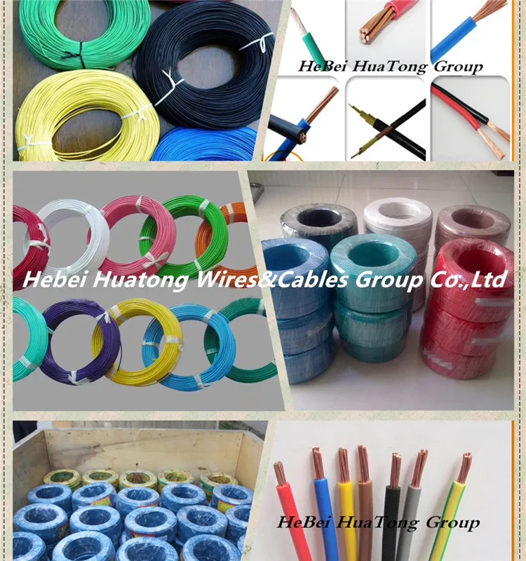 Single Copper Core CCC/GB Type IEC06, IEC08 RV PVC Insulation Flexible Power Cable