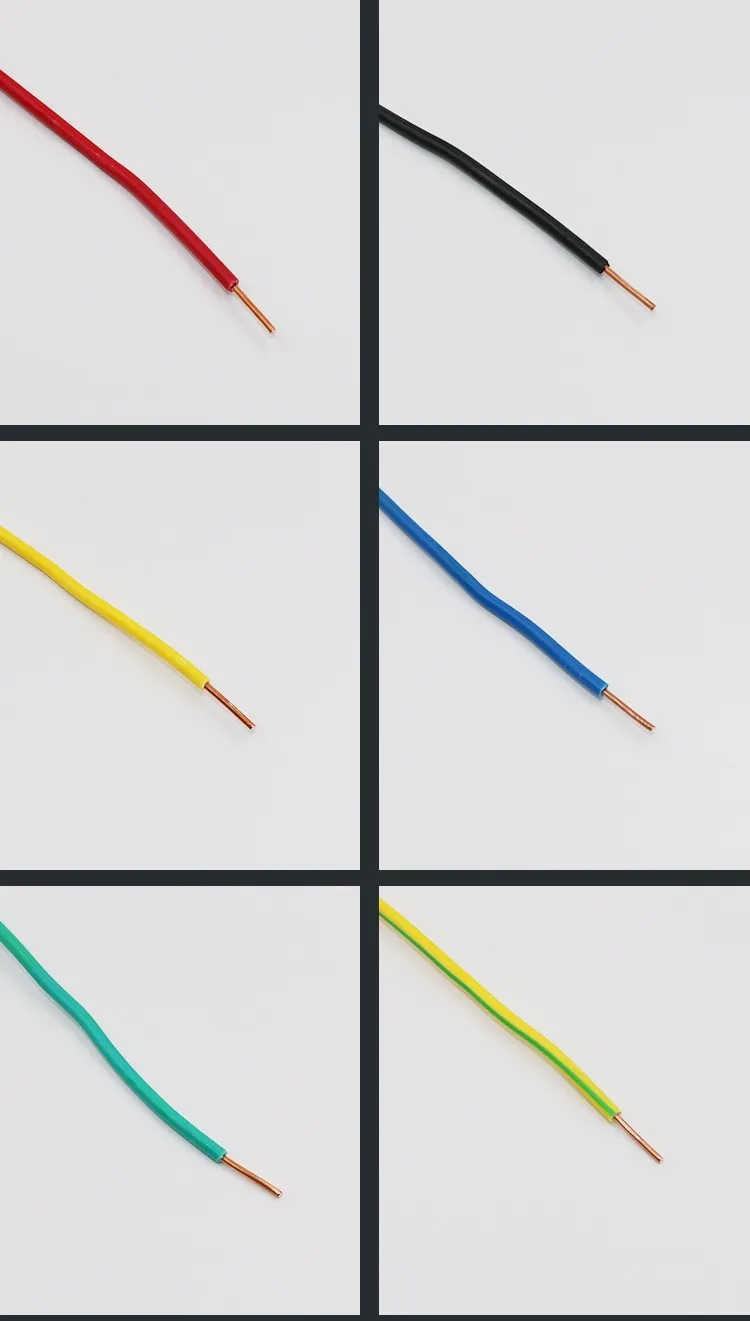 Single Core Solid Copper Conductor PVC Electric Wire Cable Sizes 6 Sqmm 10 Sq mm 16 Sq mm 25 Sq mm 35 Sq mm Single Core Wire