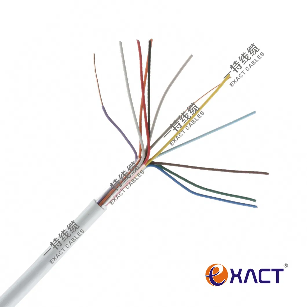 Solid 16x24AWG CPR Eca VW-1 fire testing LSF insulation and jacket Signal Control Security Cable Alarm Cable