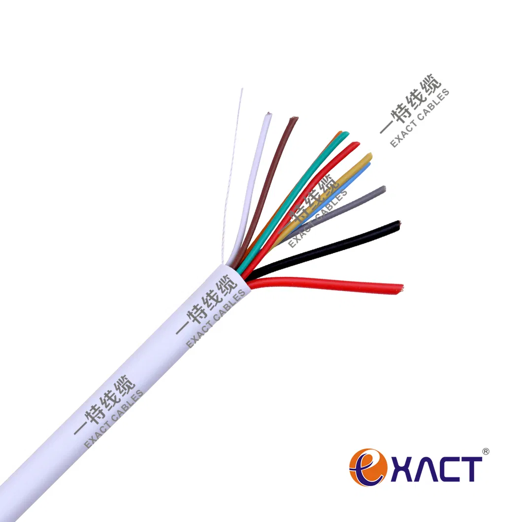 Solid 2x24AWG CPR Eca VW-1 fire testing LSF insulation and jacket Signal Control Security Cable Alarm Cable