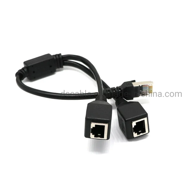 Splitter Ethernet RJ45 Cable Adapter 1 to 3 Port LAN Network