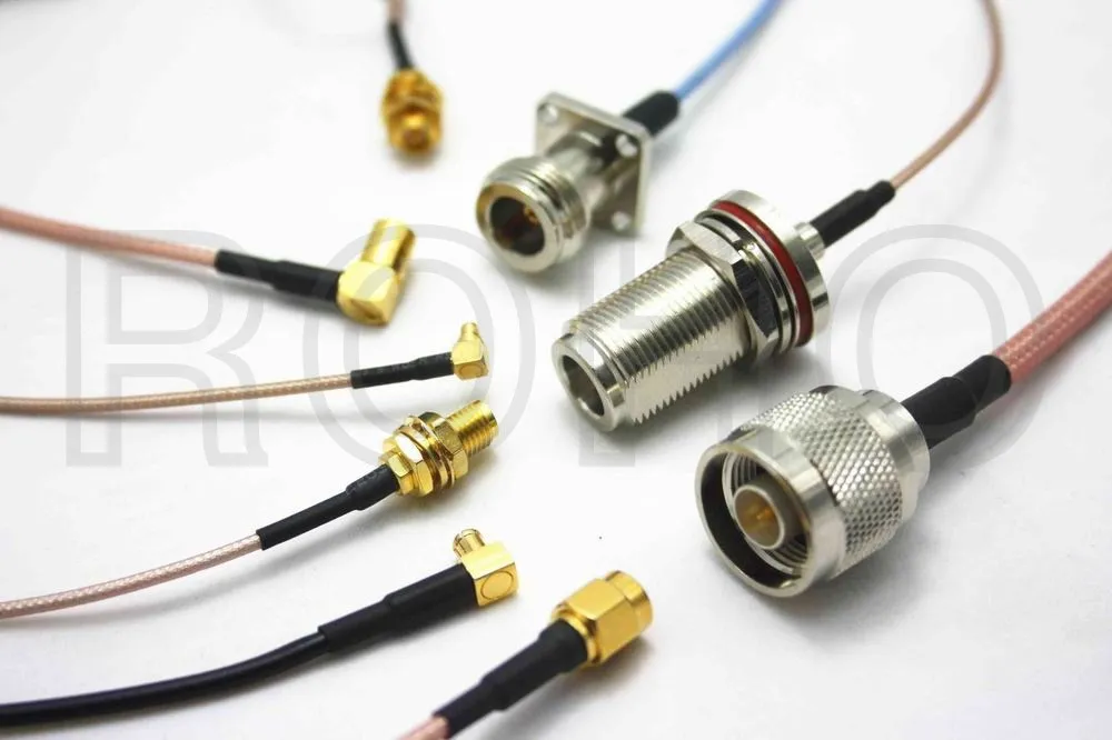 Straight RF Coaxial Male SMA to Fakra Connector Cable Assembly with Rg174/178 Cable for Car