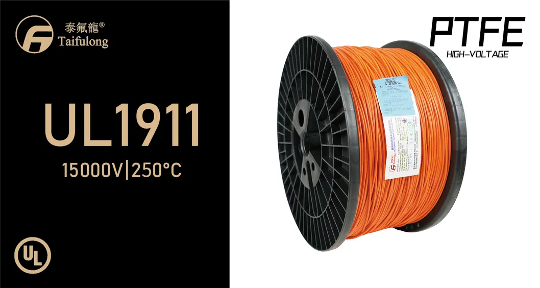 Taifulong PTFE High-Voltage UL1911 24AWG 250° C 15kv-DC Nickel Plated Copper Electric Wire Manufacturer Teflon Cable