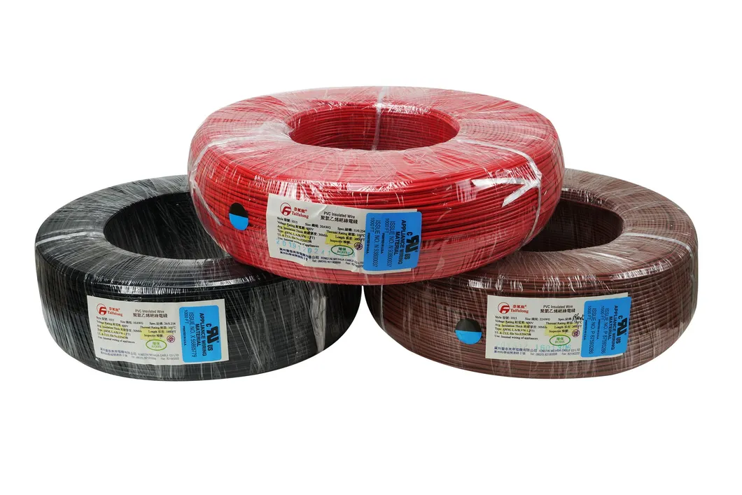 Taifulong PVC UL1015 20AWG 105° C 600V Tinned Copper Electric Wire High Temperature Resistan Cable