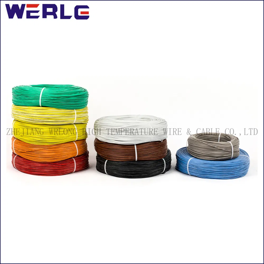 UL 1007 28AWG Yellow-Green PVC Insulated Tinned Copper Electrical Electronic Electric Fiber Optic Cable