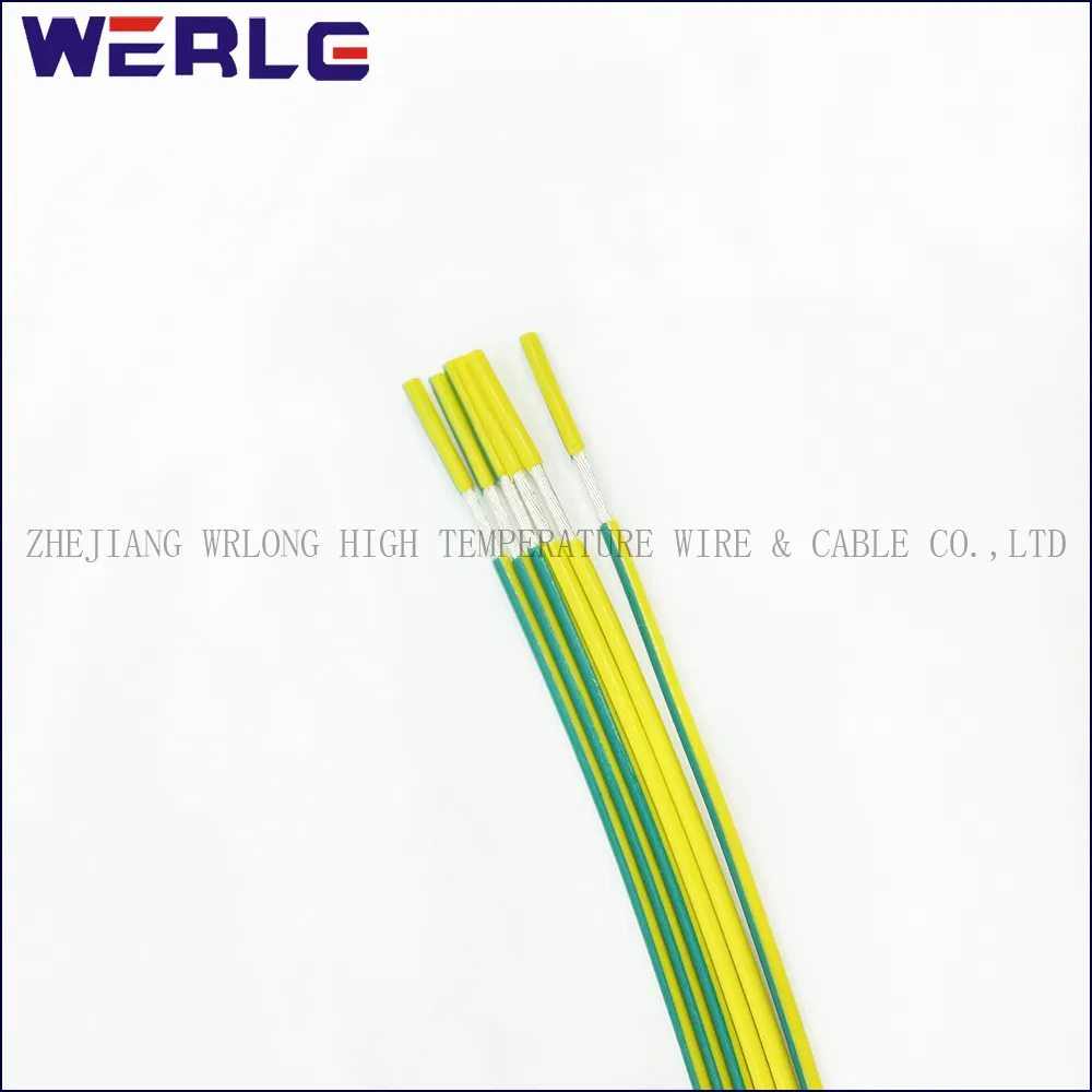 UL 1007 28AWG Yellow-Green PVC Insulated Tinned Copper Electrical Electronic Electric Fiber Optic Cable