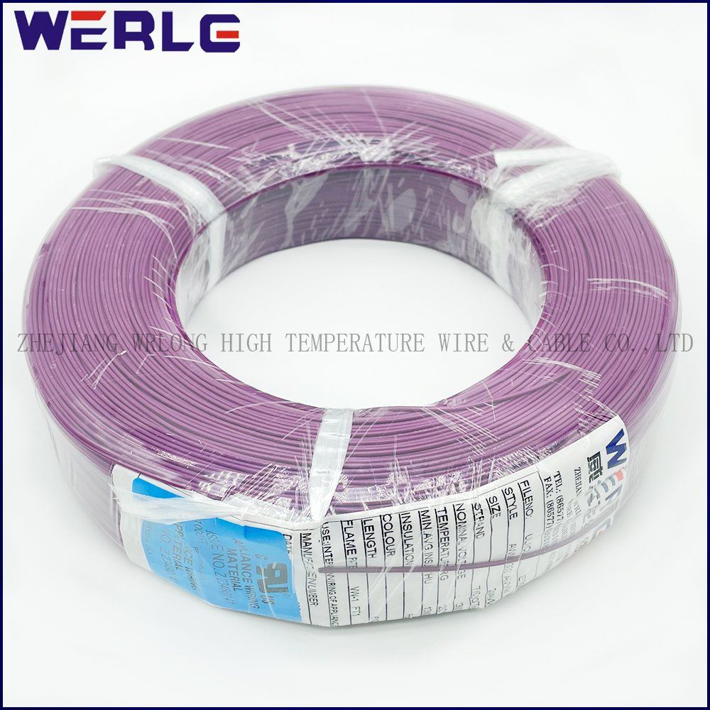 UL 3239 22AWG 20000V /2K Purple Flexible Silicone Rubber Insulated Electrical Wire High-Temperature Wire