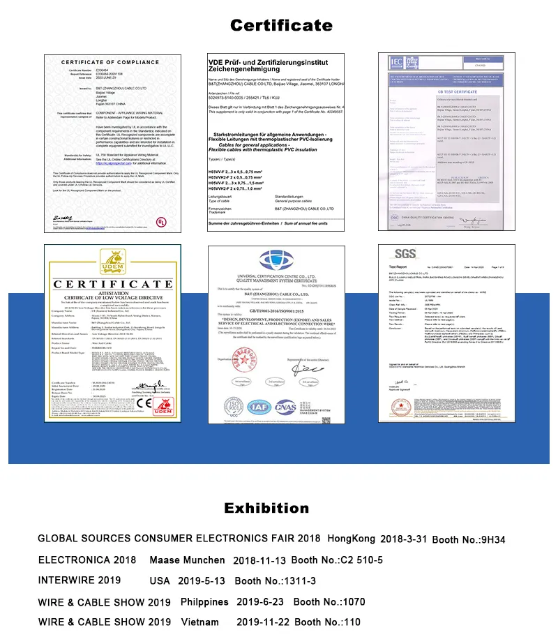 UL1569 PVC Electronic Wire Tinned Copper Wire Cable
