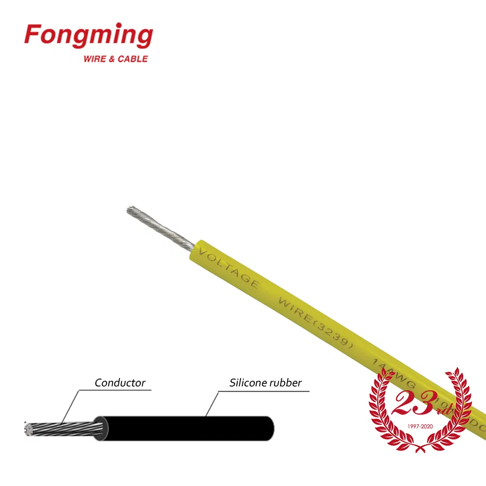 UL3239 3kv 200c High Voltage High Temperature Silicone Coated Wire