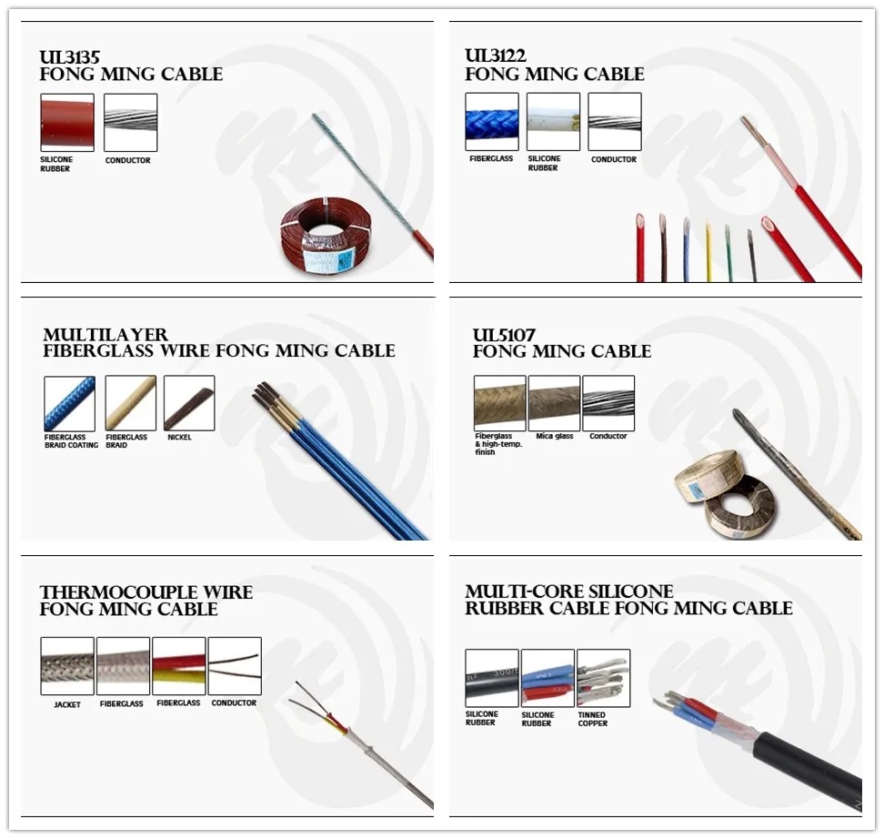 UL5128 20AWG High Temperature Mica Fiberglass Electric Cable
