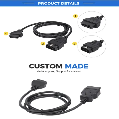 Universal on-Board Diagnostic System Harness with Bracket Universal on-Board Diagnostic System 16-Pin on-Board Diagnostic System Y Split Cable