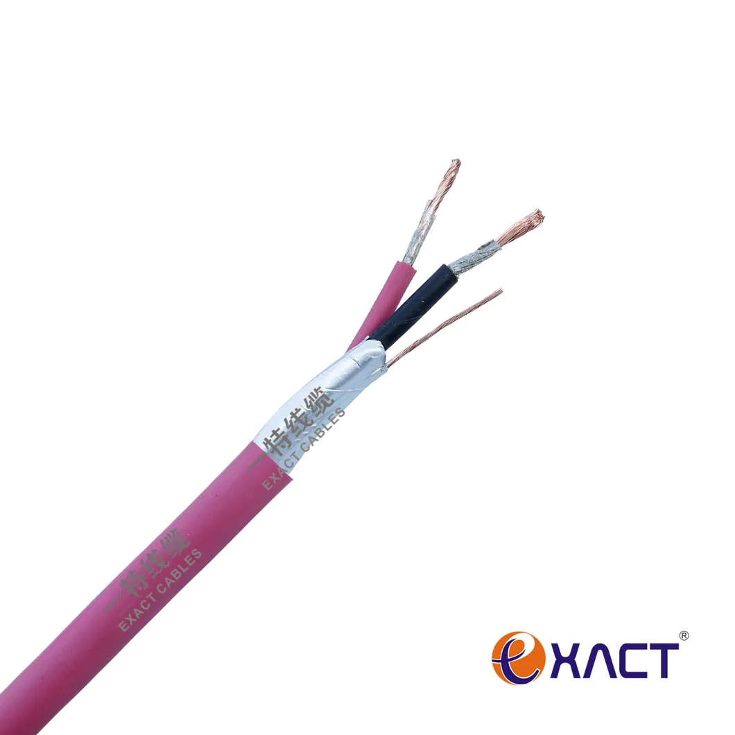 Unshielded Shielded Bare Copper Stranded Solid UL Listed PVC Jacket Communication Cable 2x0.8mm2 Fire Alarm Cable