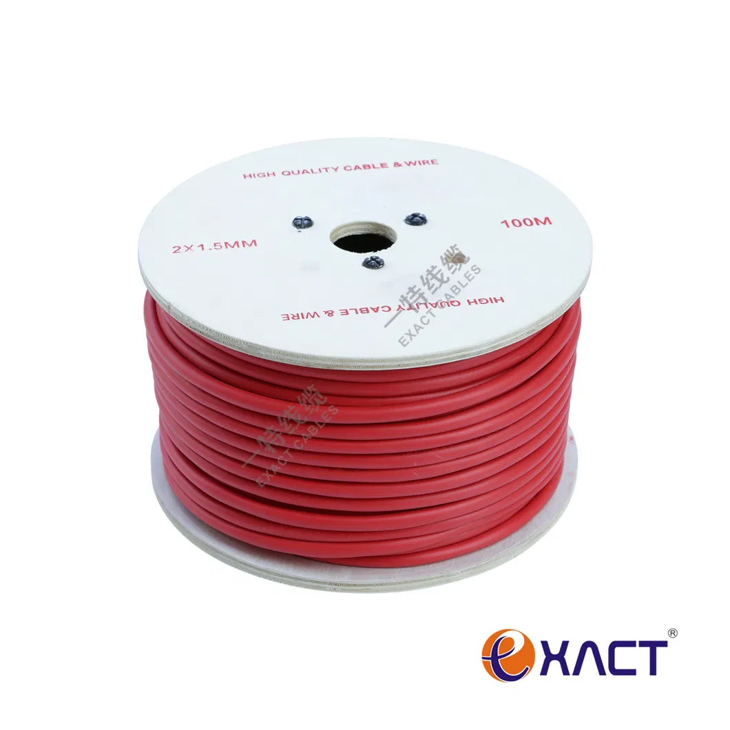 Unshielded Shielded Bare Copper Stranded Solid UL Listed PVC Jacket Communication Cable 2x0.8mm2 Fire Alarm Cable