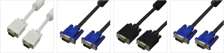 VGA to VGA Cable 3+9 for Computers, Monitors, Projectors, Dvds, and Set-Top Boxes