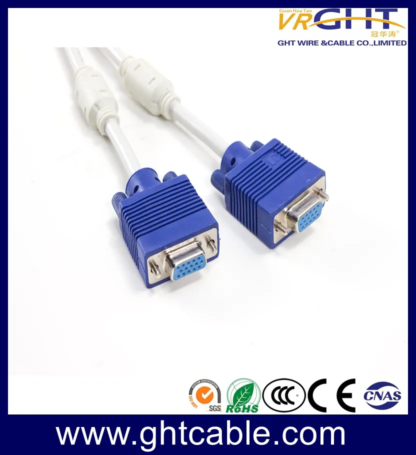 White VGA 3+4, 3+6 Cable