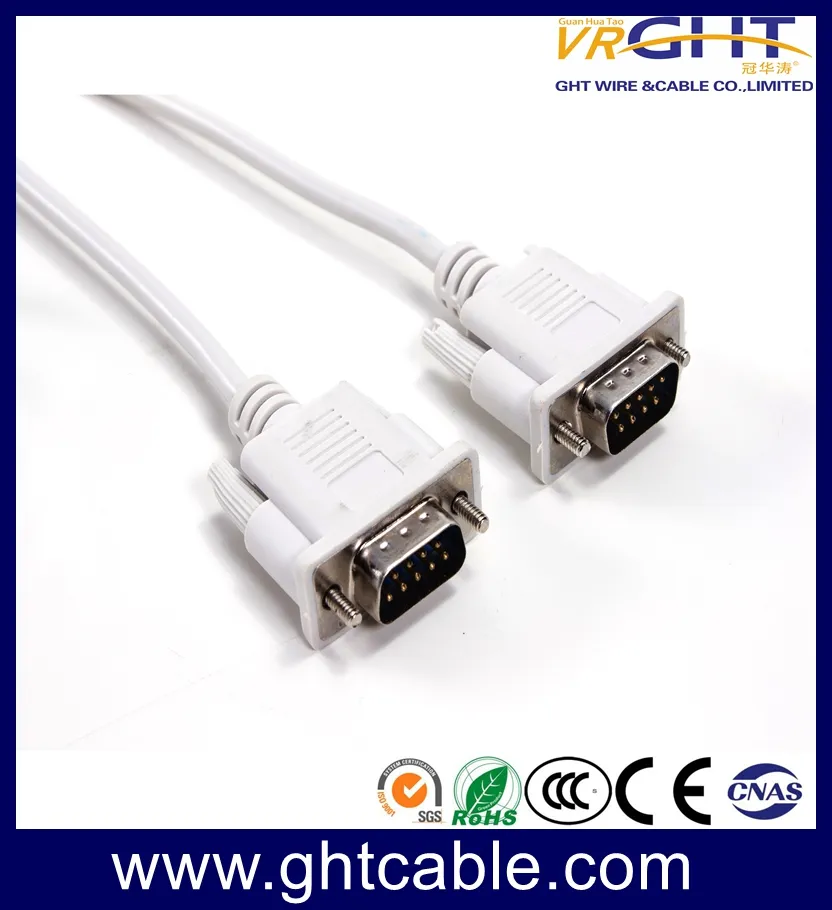 White VGA 3+4, 3+6 Cable