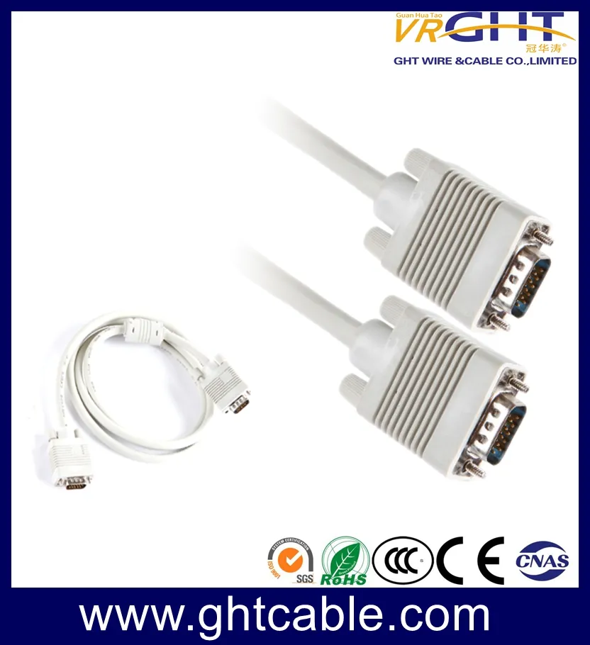 White VGA 3+4, 3+6 Cable
