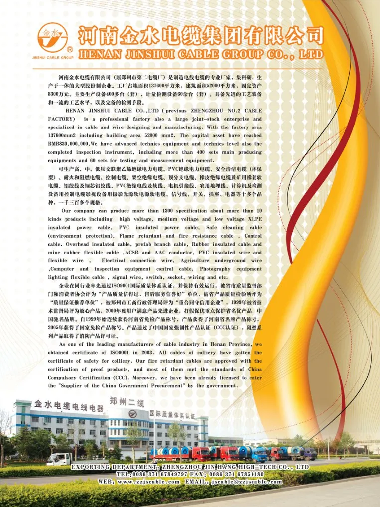 XLPE Copper Insulated Copper Rubber Cable