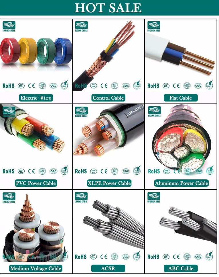 XLPE Insulated Armoured Electric Power Cable Electric Wire